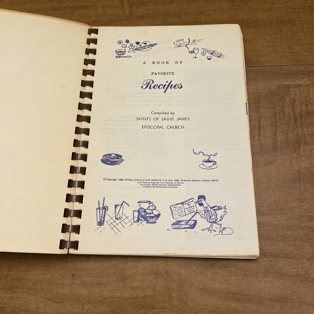 VTG Saint James Episcopal Church Regional Cookbook Vicar’s Vittles Mansfield PA